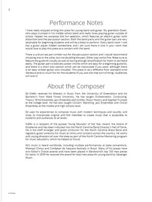 Distortion (Concerto for Distorted Guitar and Wind Band) - Kiefer - Guitar/Concert Band - Gr. 1.5
