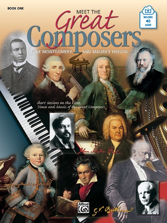 Meet the Great Composers, Book 1 - Hinson/Montgomery - Classroom - Piano Book/Audio Online