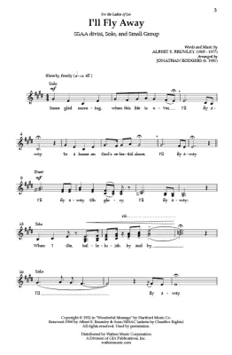 I\'ll Fly Away - Brumley/Rodgers - SSAA