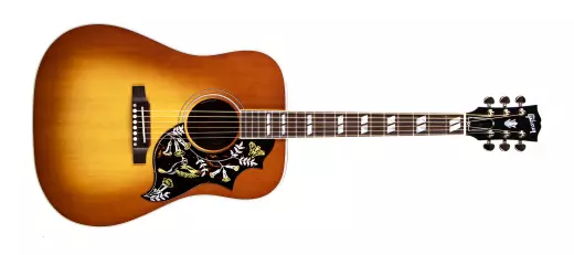 Gibson - Hummingbird Faded Acoustic/Electric Guitar with Hardshell Case - Heritage Cherry Sunburst