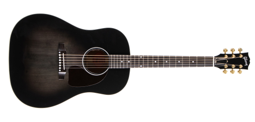 Gibson - J-45 Standard Acoustic/Electric Guitar with Hardshell Case - Cobra Burst