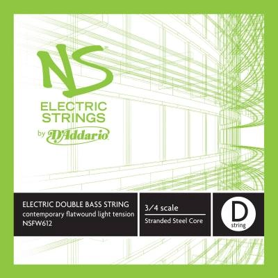 DAddario Orchestral - NSFW612 - DAddario NS Electric Contemporary Bass Single D String, 3/4 Scale, Medium Tension