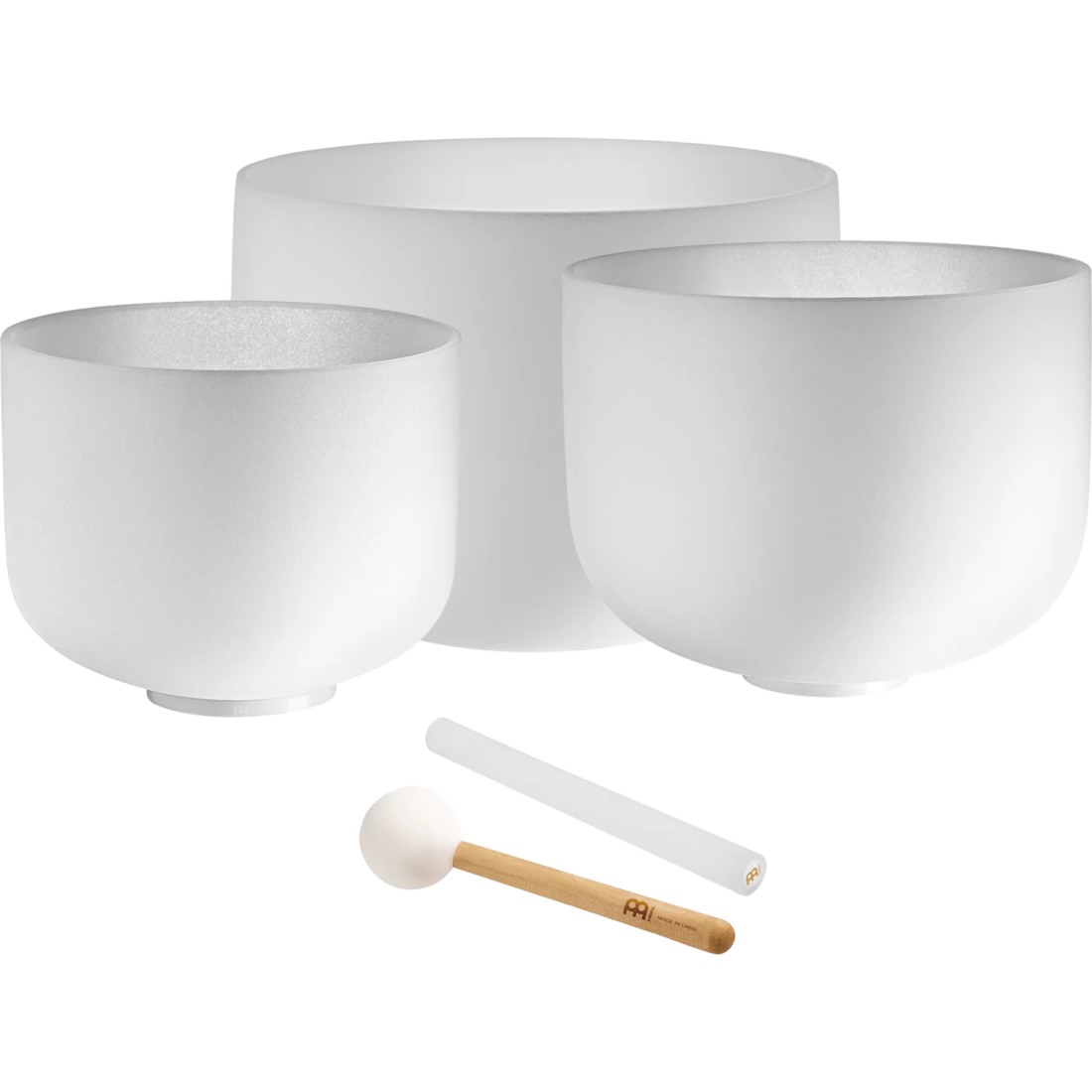 Crystal Singing Bowl Set 10\'\' G,12\'\' E,14\'\' C