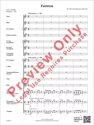 Fortress - Bernotas - Concert Band - Gr. 1.5