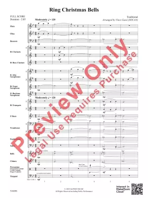 Ring Christmas Bells - Traditional/Grassi - Concert Band - Gr. 2.5