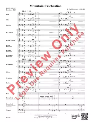 Mountain Celebration - Strommen - Concert Band - Gr. 2.5