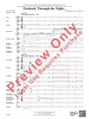 Tirelessly Through the Night... - Owens - Concert Band - Gr. 3