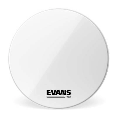 Evans - BD18MS1W - Evans MS1 White Marching Bass Drum Head, 18 Inch