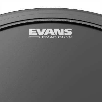 BD20EMADONX - Evans EMAD Onyx Bass Drum Head, 20 Inch