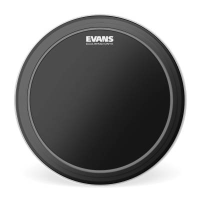Evans - BD22EMADONX - Evans EMAD Onyx Bass Drum Head, 22 Inch