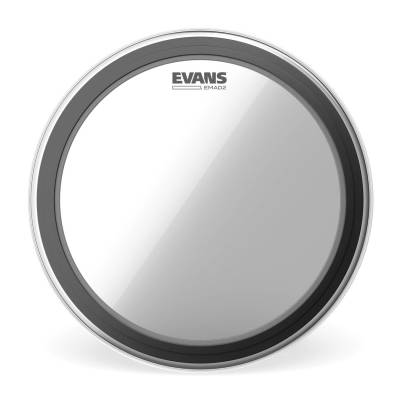 Evans - BD26EMAD2 - Evans EMAD2 Clear Bass Drum Head, 26 Inch