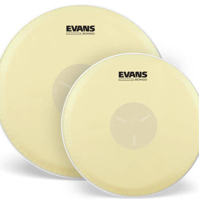 Evans - EB0709 Tri-Center Bongo Drum Head Pack, 7 1/4 and 9 5/8 Inch