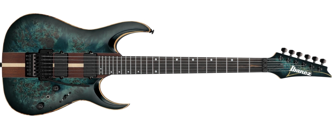 RGA Premium Electric Guitar w/ Bag - Cosmic Blue Burst Low Gloss