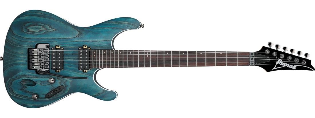 S Standard Electric Guitar  - Cosmic Blue Stained Flat