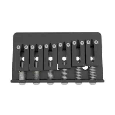 Hipshot - 6 String Hardtail Guitar Bridge - Black