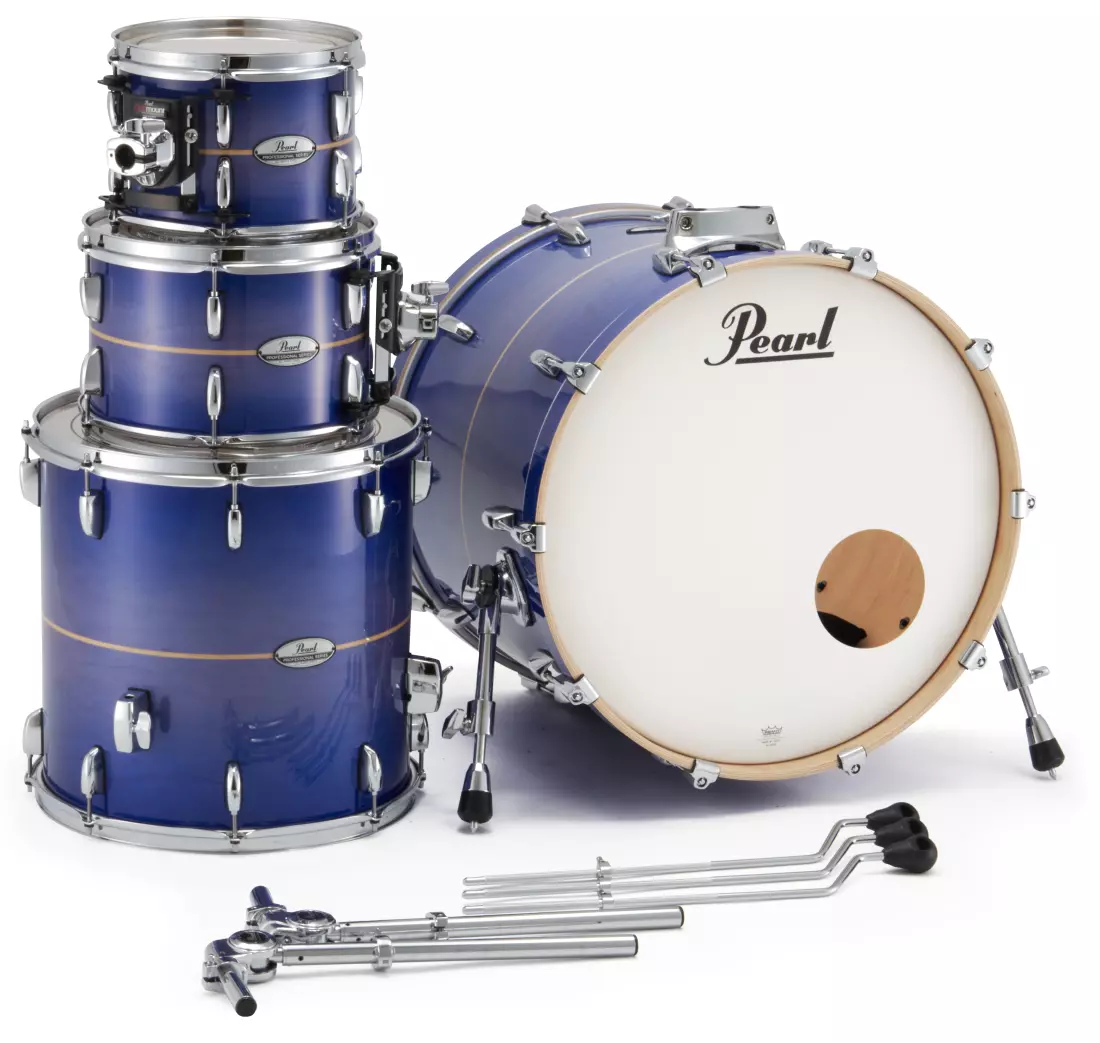 PMX Series 4-Piece Shell Pack (22,10,12,16) - Royal Blue Burst Stripe