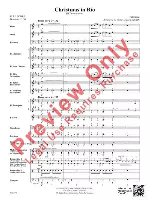 Christmas in Rio (O Tannenbaum) - Traditional/Lopez - Concert Band - Gr. 2