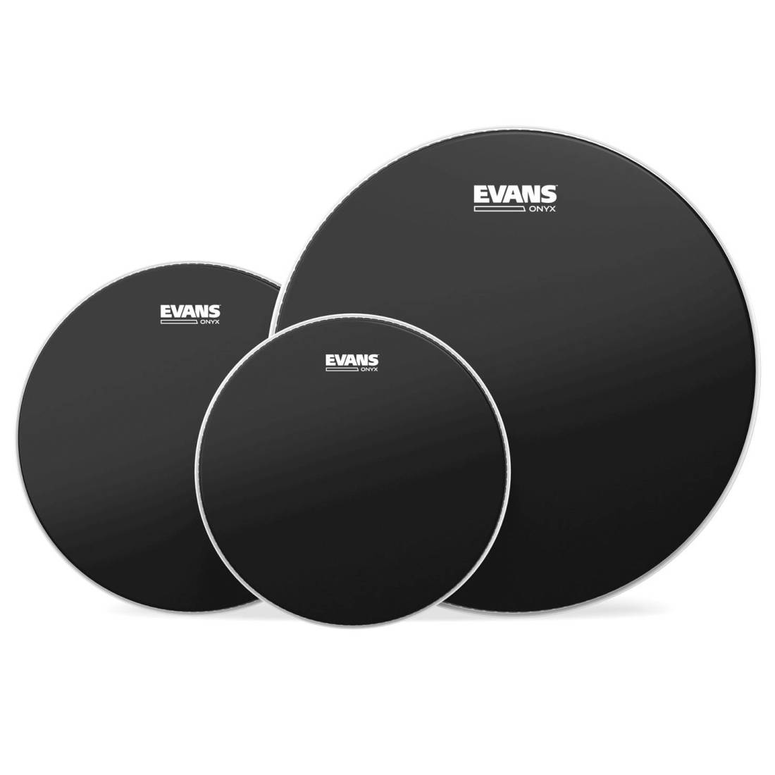 ETP-ONX2-F - Evans Onyx 2-Ply Tompack Coated, Fusion (10 inch, 12 inch, 14 inch)