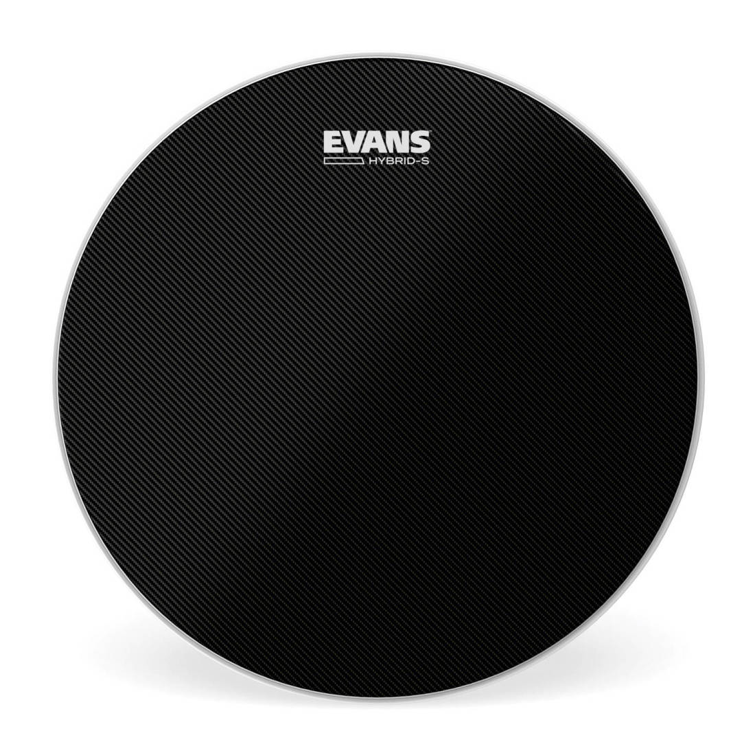 SB14MHSB - Evans Hybrid-S Black Marching Snare Drum Head, 14 Inch