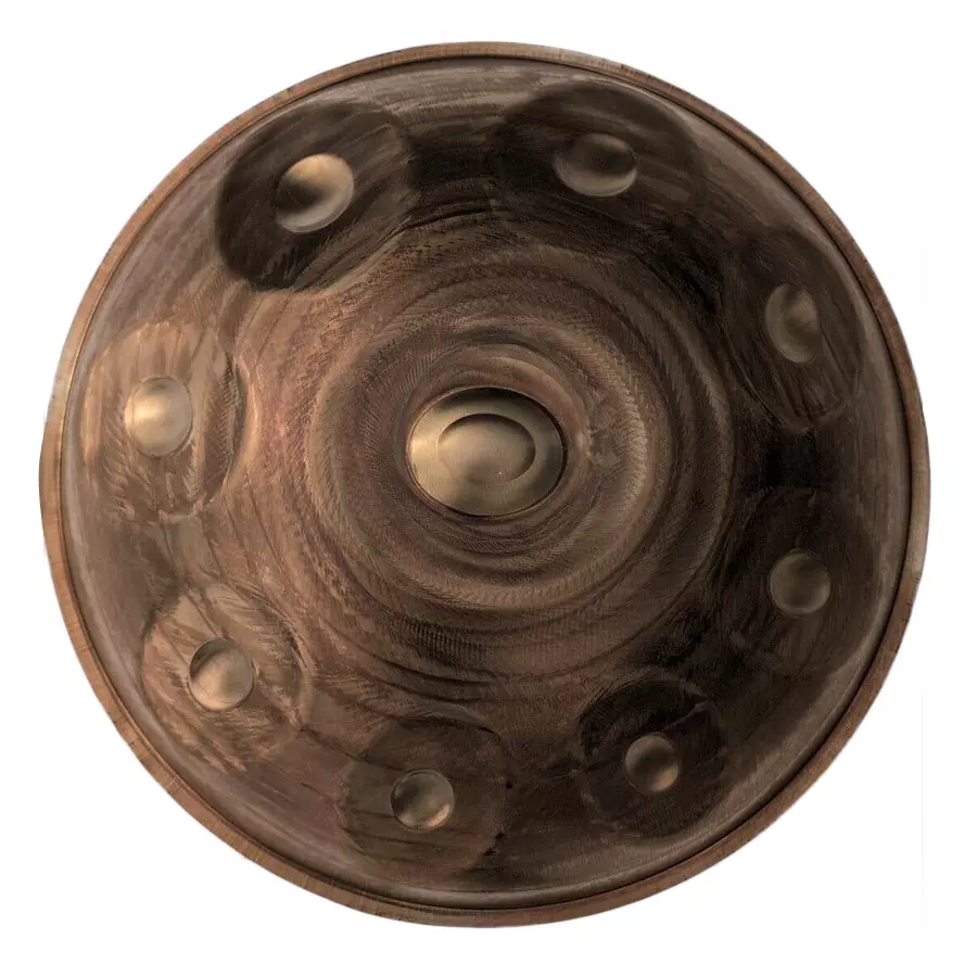 21\'\' 9-Note CanPan Handpan - Gold Swirl