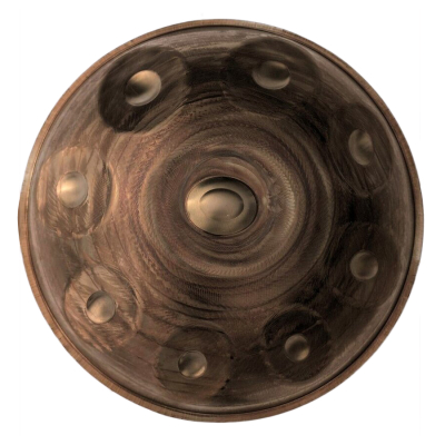 PeacePans - 21 9-Note CanPan Handpan - Gold Swirl