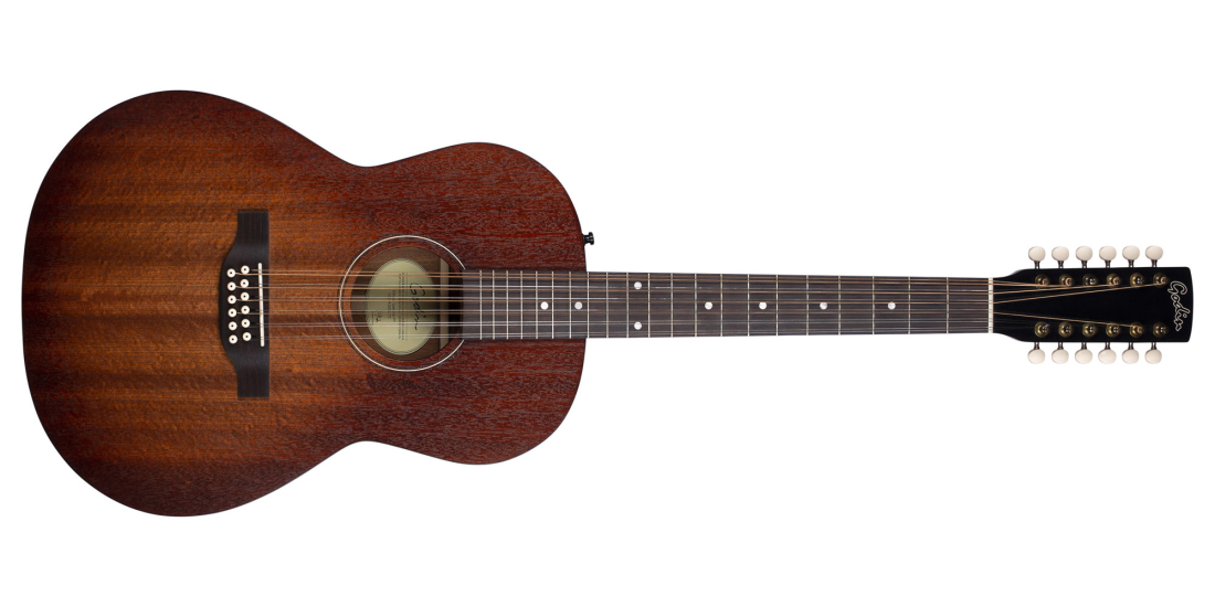 Mahogany Folk 12-String Acoustic-Electric Guitar - Rustic Burst