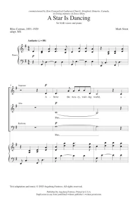 A Star Is Dancing - Sirett - SAB