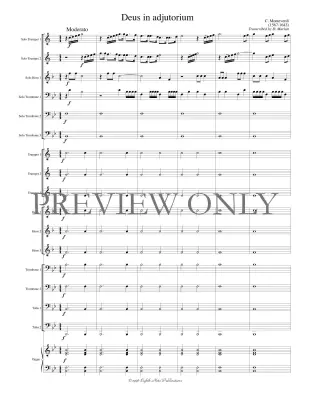Deus in adjutorium - Monteverdi/Marlatt - Brass Choir - Score and Parts