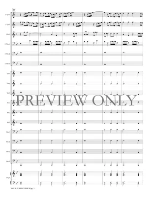 Deus in adjutorium - Monteverdi/Marlatt - Brass Choir - Score and Parts