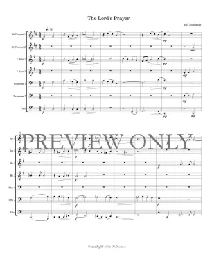 Lords Prayer - Smallman - Brass Choir - Score and Parts