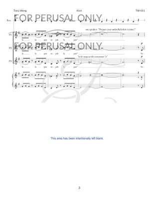 Kira! - Wong - 3-part treble
