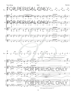 Kira! - Wong - 3-part treble
