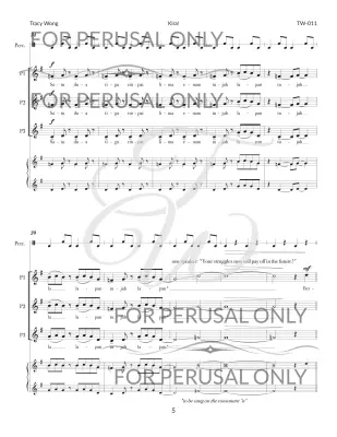 Kira! - Wong - 3-part treble