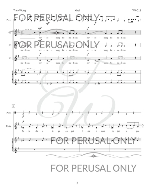 Kira! - Wong - 3-part treble