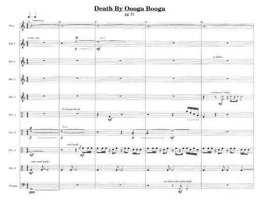 Death By Oooga Booga - Freytag - Percussion Ensemble - Gr. 5