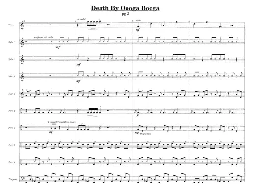 Death By Oooga Booga - Freytag - Percussion Ensemble - Gr. 5