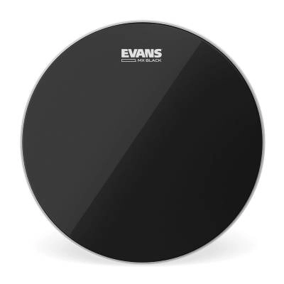 Evans - MX Black Marching Tenor Drum Head, 8 Inch