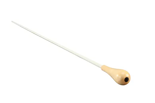 Counterpoint Musical - 15 Whitewood Fiberglass Baton with Pear-shaped Handle