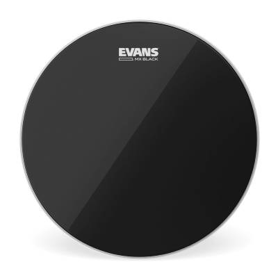 Evans - TT10MXB - Evans MX Black Marching Tenor Drum Head, 10 Inch