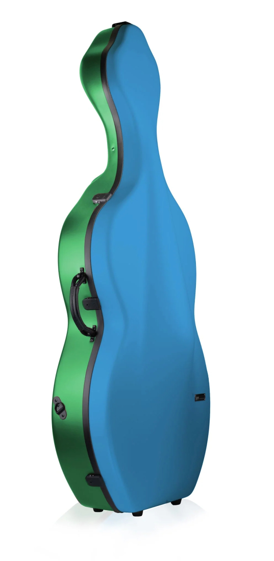 BonBon Hightech Cello Case with Wheels - Blue/Green