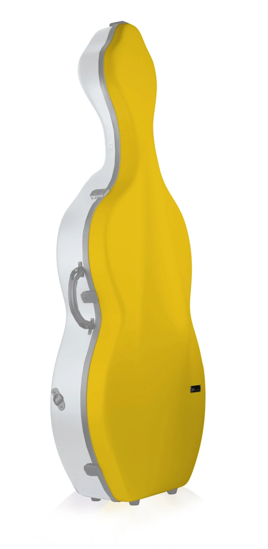 BonBon Hightech Cello Case with Wheels - Yellow/White
