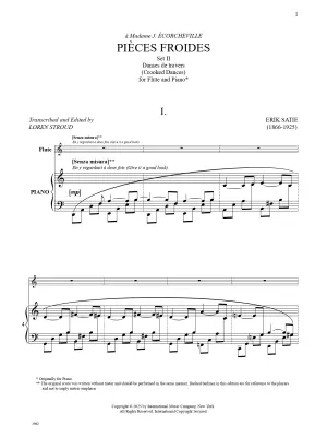 Pieces Froides, Set II: Danses De Travers - Satie/Stroud - Flute - Book
