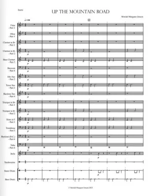 Up The Mountain Road - Jensen - Concert Band (Flex) - Gr 0.5