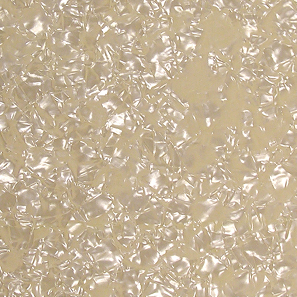 Oversized Pickguard Material Blank - Cream Pearl/Cream/Black/Cream