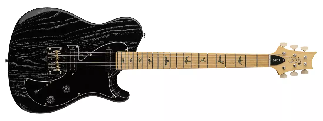 SE NF 53 Electric Guitar with Gigbag - Black Doghair