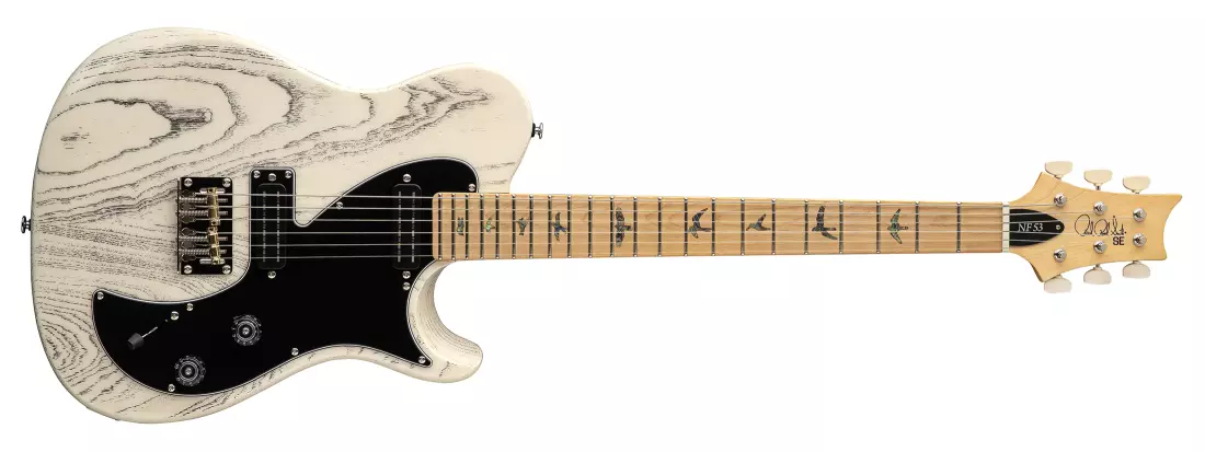 SE NF 53 Electric Guitar with Gigbag - White Doghair