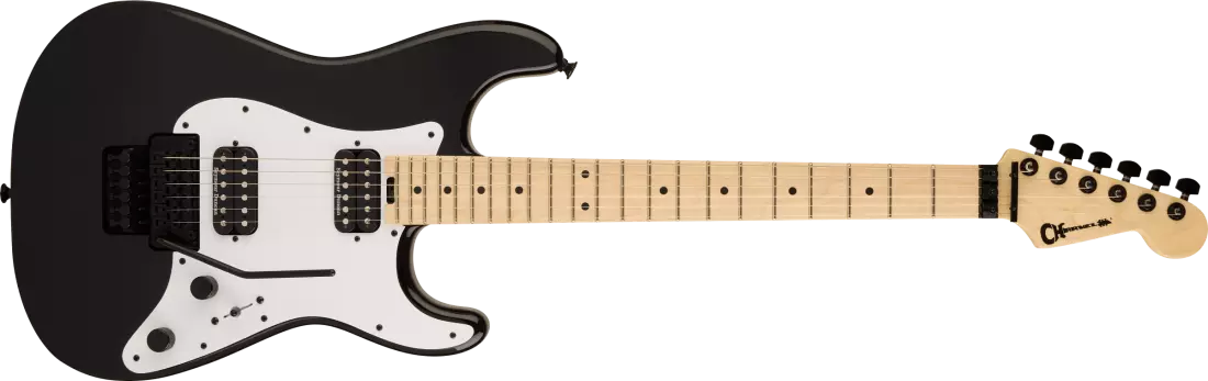 Pro-Mod So-Cal Style 1 HH FR M, Maple Fingerboard - Gloss Black