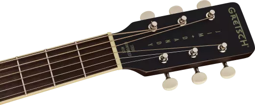 Jim Dandy Concert Acoustic Guitar, Walnut Fingerboard and Black Pickguard - Deep Cherry Burst