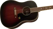 Jim Dandy Dreadnought Acoustic Guitar, Walnut Fingerboard and Black Pickguard - Deep Cherry Burst
