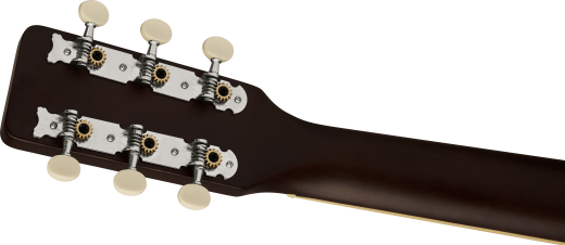 Jim Dandy Parlor Acoustic Guitar, Walnut Fingerboard and Black Pickguard - Deep Cherry Burst